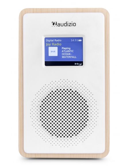 Audizio Modena Radio Portátil DAB+ Radio con batería Madera Clara 102400 - 2