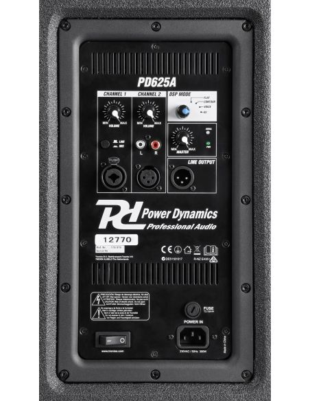 Power Dynamics PD625A Bafle Activo 2x15" 178978 - 2