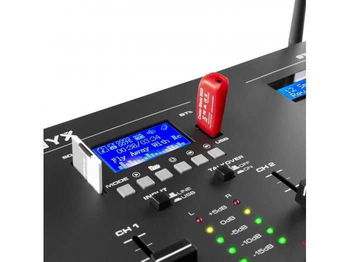 Vonyx STM3400 Mezclador de 2 canales con Scratch 172444 - 6