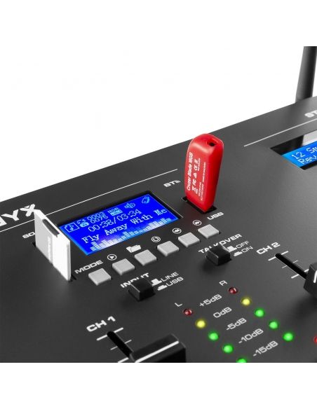 Vonyx STM3400 Mezclador de 2 canales con Scratch 172444 - 6