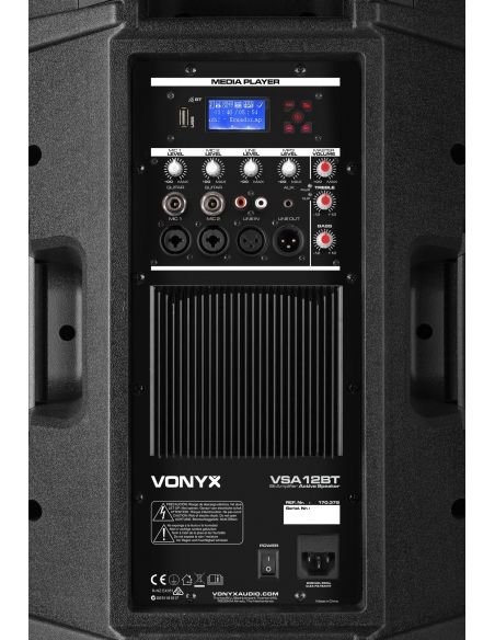 Vonyx VSA12BT Altavoces activos Bi-Amplificados 12" 800W BT/MP3 170372 - 6