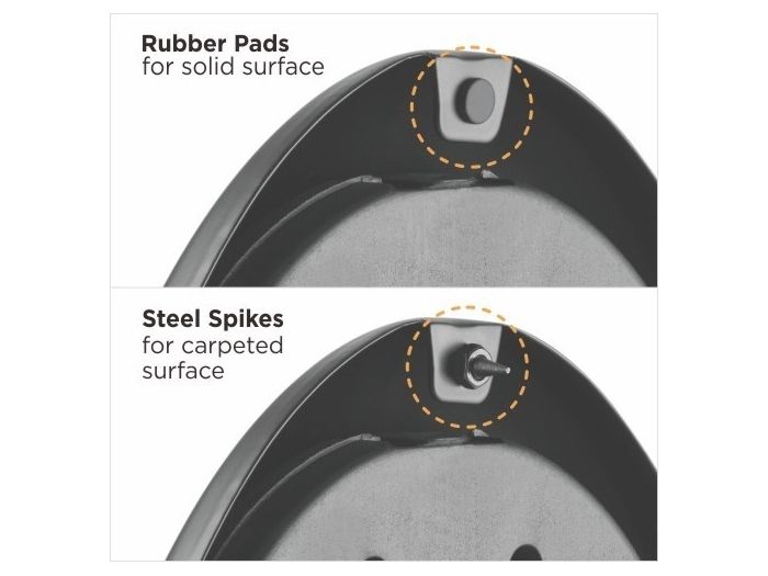 Audizio HTS12 Soporte de suelo para altavoz satélite, juego de 2 129212 - 2