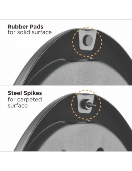 Audizio HTS12 Soporte de suelo para altavoz satélite, juego de 2 129212 - 2