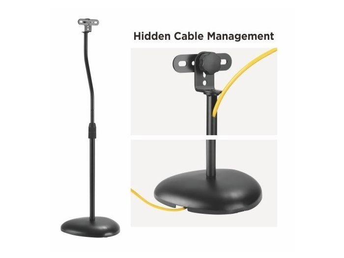 Audizio HTS12 Soporte de suelo para altavoz satélite, juego de 2 129212 - 3