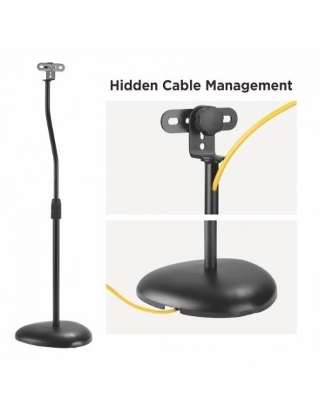 Audizio HTS12 Soporte de suelo para altavoz satélite, juego de 2 129212 - 3