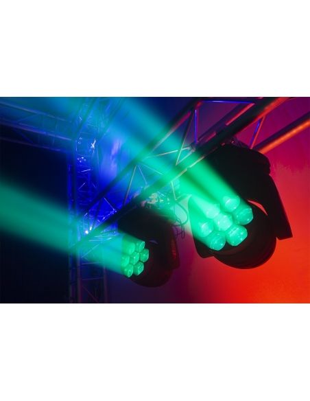 beamZ Pro MHL740 Cabeza Movil LED Zoom 7x40W 2 piezas en Flightcase 150103 - 8