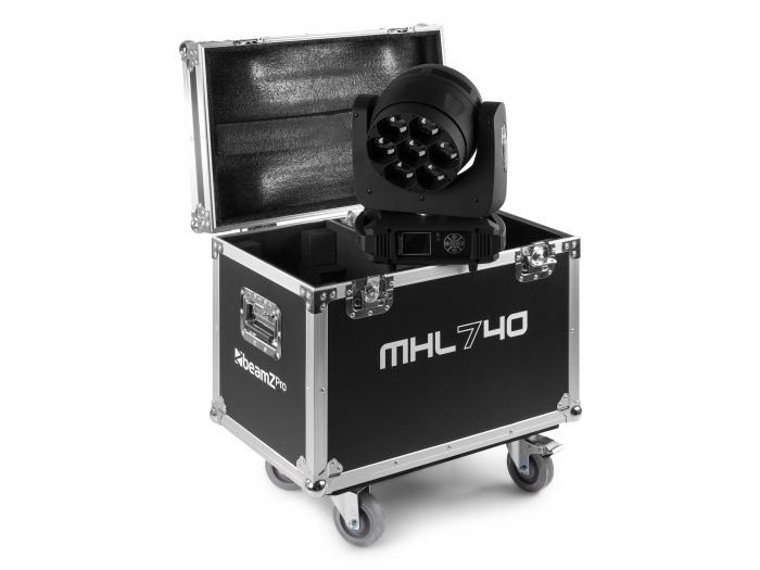 beamZ Pro MHL740 Cabeza Movil LED Zoom 7x40W 2 piezas en Flightcase 150103 - 10