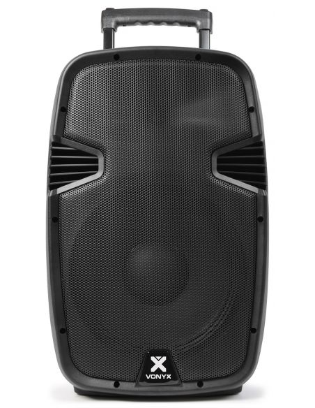 Vonyx SPJ-PA912 Bafle Movil activo ABS 12" 2 micros UHF/USB/MP3 170075 - 2