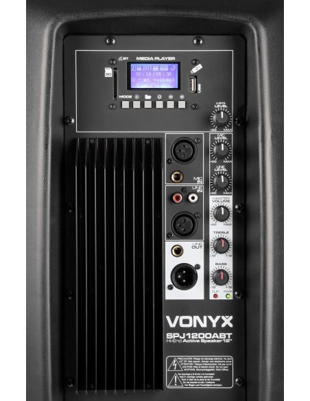 Vonyx SPJ-1200ABT MP3 Bafle Activo Hi-End BT 12" 600W 178042 - 5