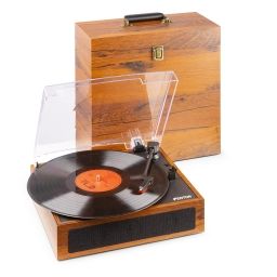 Fenton RP170L Giradiscos con caja de almacenaje de vinilos Madera 102165 - 1