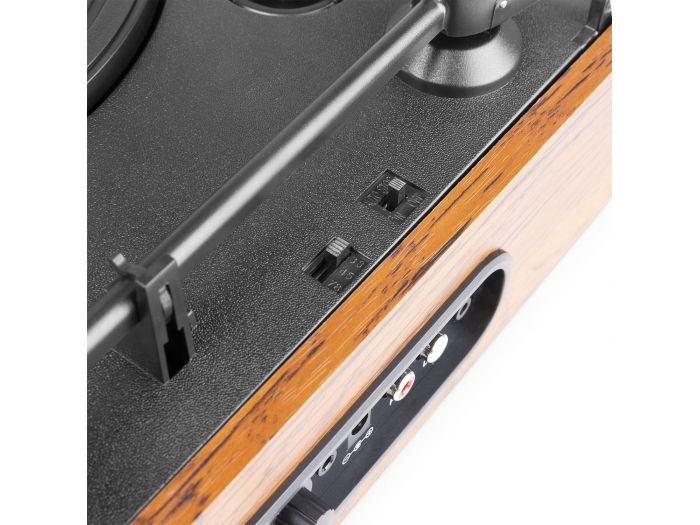 Fenton RP170L Giradiscos con caja de almacenaje de vinilos Madera 102165 - 10