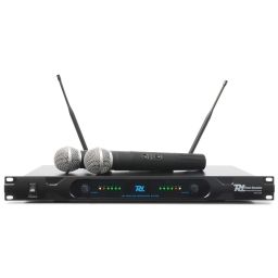 Power Dynamics PD722H 2 Canales UHF Microfono Inalambrico con 2 Microfonos 179140 - 1 2