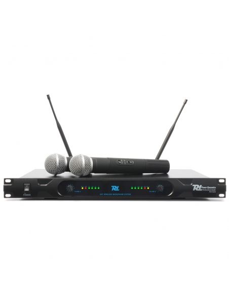 Power Dynamics PD722H 2 Canales UHF Microfono Inalambrico con 2 Microfonos 179140 - 2