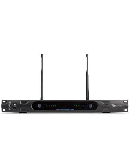 Power Dynamics PD722H 2 Canales UHF Microfono Inalambrico con 2 Microfonos 179140 - 3