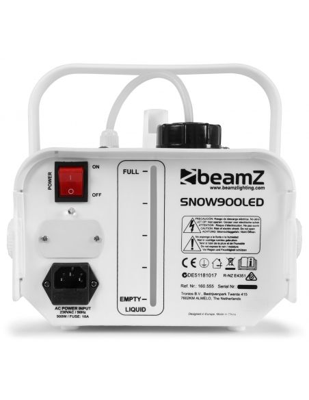 Beamz Snow900LED Maquina de nieve con 6 LEDs 