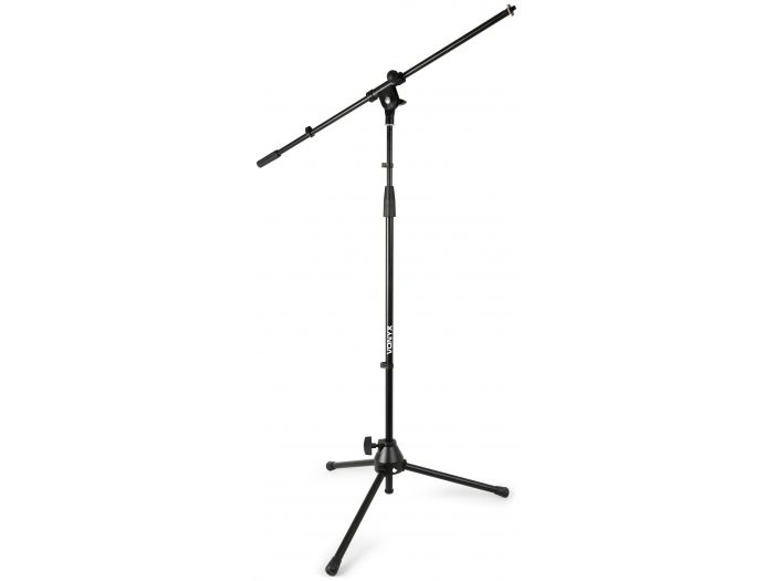 Vonyx MS10 Pie de microfono con pertiga, altura 1.6m, negro 180024
