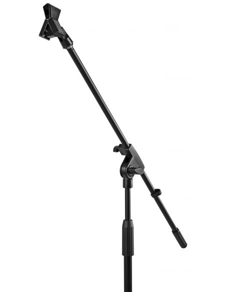 Vonyx MS10 Pie de microfono con pertiga, altura 1.6m, negro 180024