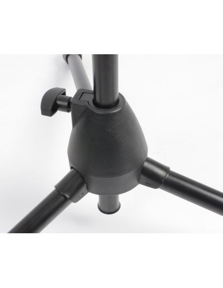 Vonyx MS10 Pie de microfono con pertiga, altura 1.6m, negro 180024