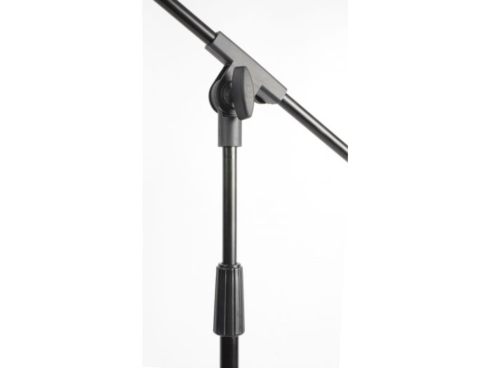 Vonyx MS10 Pie de microfono con pertiga, altura 1.6m, negro 180024