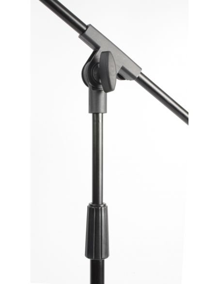 Vonyx MS10 Pie de microfono con pertiga, altura 1.6m, negro 180024
