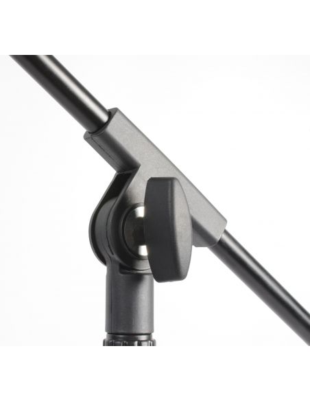 Vonyx MS10 Pie de microfono con pertiga, altura 1.6m, negro 180024
