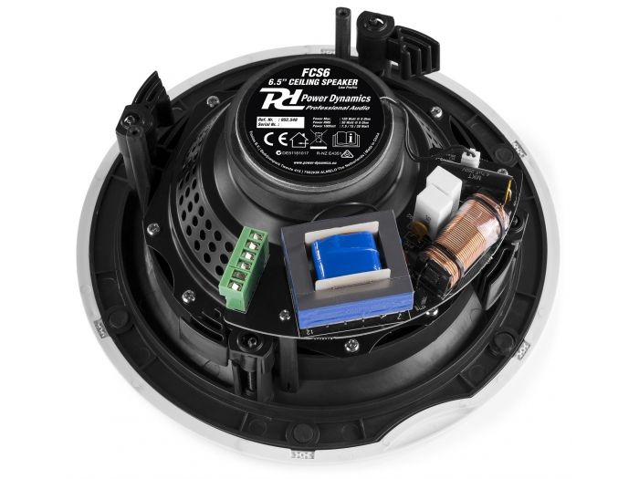 Power Dynamics FCS6 Altavoces de techo de bajo perfil 100V 6,5" 952548 - 9