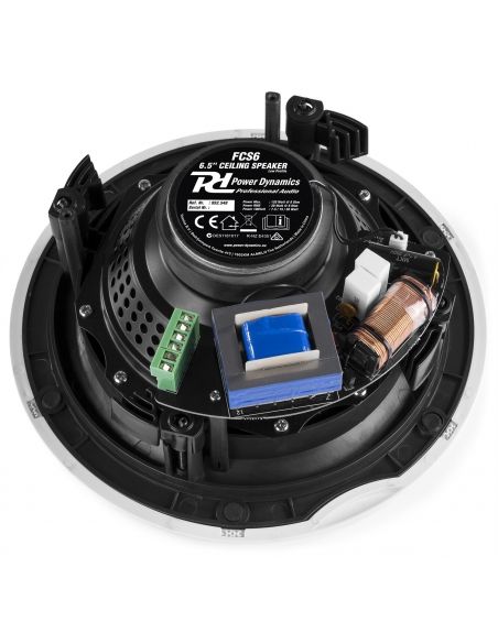 Power Dynamics FCS6 Altavoces de techo de bajo perfil 100V 6,5" 952548 - 9