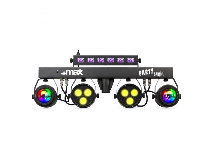 Max PartyBar10 Kit 2x Jelly Moon, 2xPAR y UV/Strobo 153008 - 4