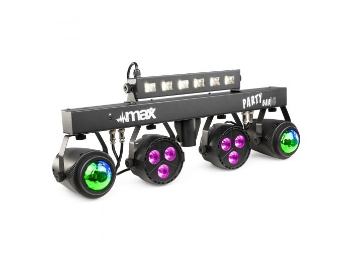 Max PartyBar10 Kit 2x Jelly Moon, 2xPAR y UV/Strobo 153008 - 6