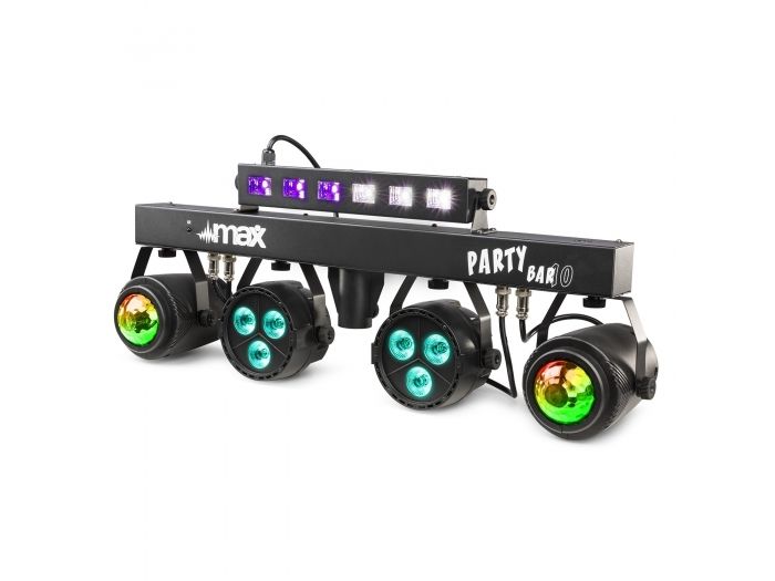 Max PartyBar10 Kit 2x Jelly Moon, 2xPAR y UV/Strobo 153008 - 7
