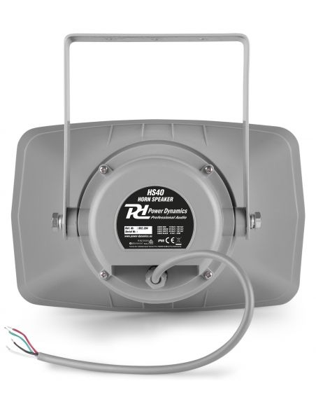 Power Dynamics HS40 Altavoz exponencial bocina 40W 100V - IPX6 952204