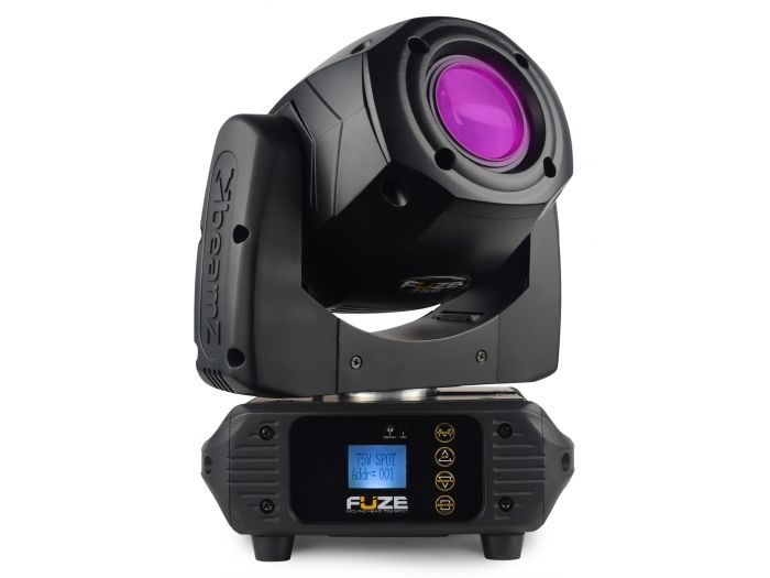 Beamz Fuze75S Set 2 pcs Cabeza Movil Spot 75W LED en Flightcase