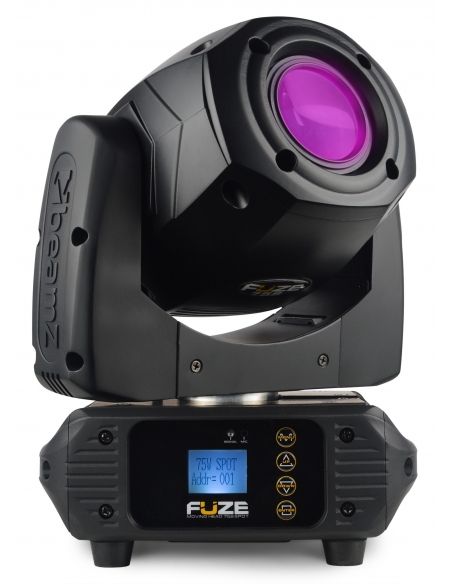 Beamz Fuze75S Set 2 pcs Cabeza Movil Spot 75W LED en Flightcase