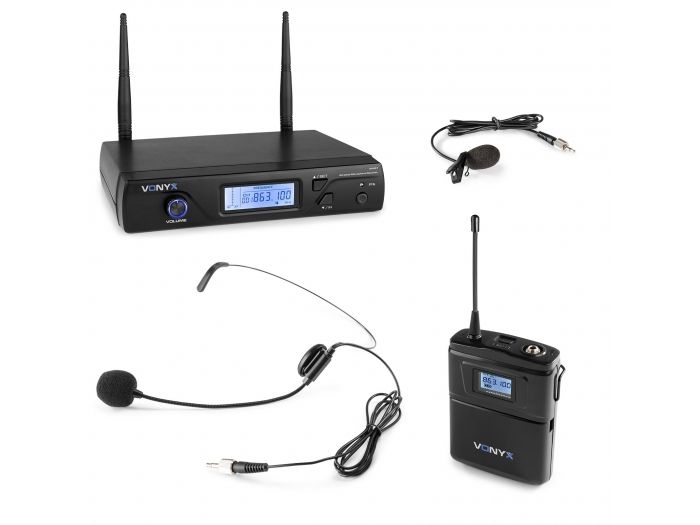 Vonyx WM61B Wirel.Micro UHF 16 Ch 1 Bodyp | Mas Que Sonido