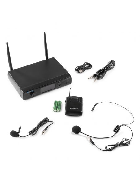 Vonyx WM61B Wirel.Micro UHF 16 Ch 1 Bodyp | Mas Que Sonido