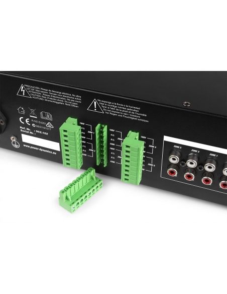 Power Dynamics PRM606 Amplificador matrix de 6 Zonas 6 x 60W línea de 100v 952161