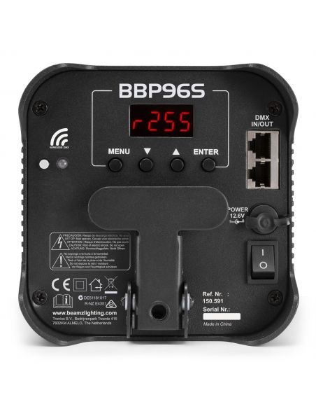 Beamz BBP96S Foco PAR con bateria 6x 12W WDMX 