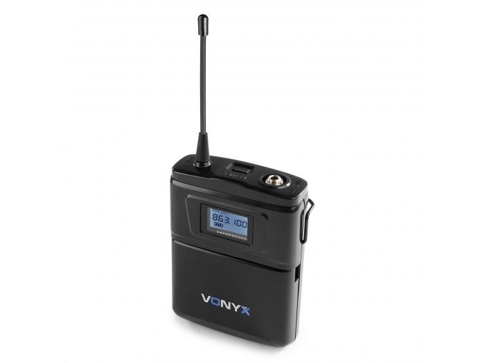 Vonyx WM62B Wirel.Micro UHF 16 Ch 2 Bodyp | Mas Que Sonido