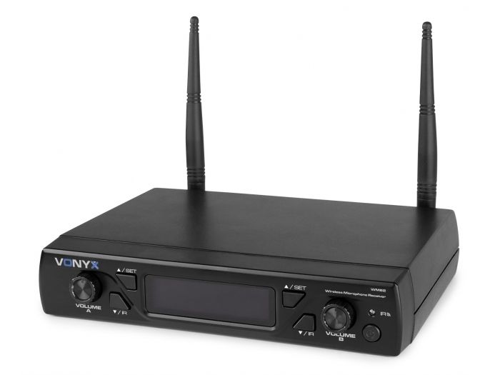 Vonyx WM62 Micrófono inalámbrico UHF 16Ch con 2 micrófonos de mano 179262 - 5