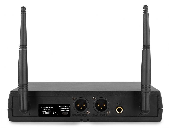 Vonyx WM62 Micrófono inalámbrico UHF 16Ch con 2 micrófonos de mano 179262 - 6