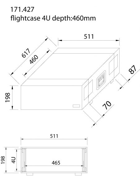 Power Dynamics Maleta de transporte para equipos 19\'- 4U