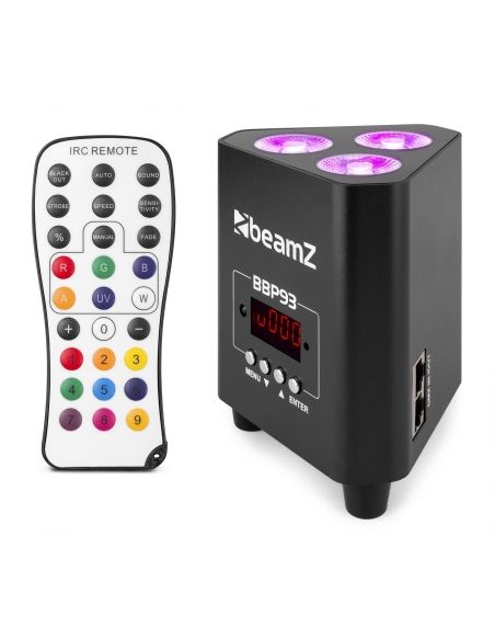 Beamz BBP93 Foco PAR Batería 3x 10W 