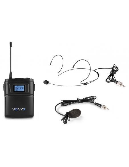 Vonyx WM60B Bodypack +Heads. WM6 series | Mas Que Sonido