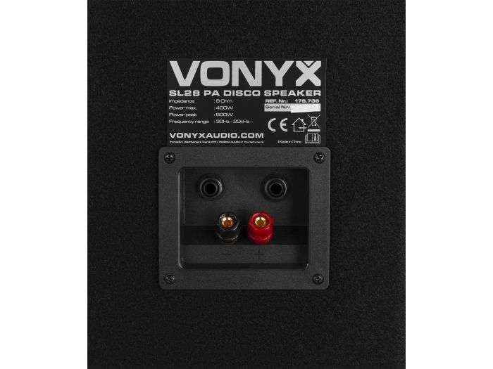 Vonyx SL28 Caja acustica disco PA 2x 8"/20cm 800W 178736 - 7