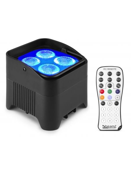 Beamz BBP94W Foco PAR con bateria 4x 12W WDMX 