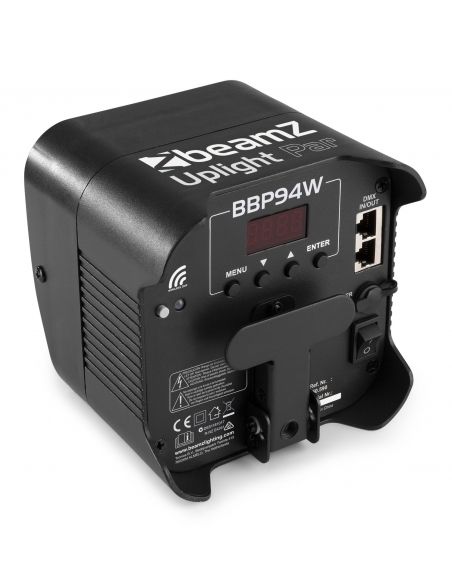 Beamz BBP94W Foco PAR con bateria 4x 12W WDMX 
