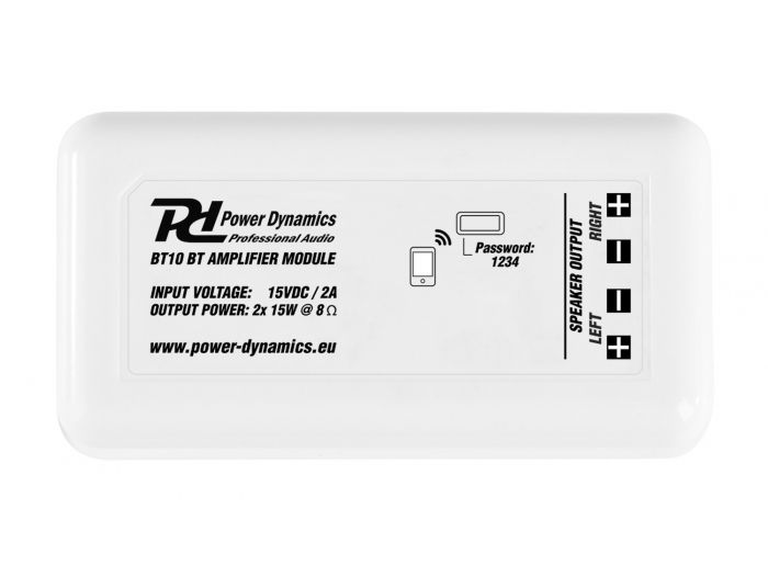 Power Dynamics BT10 Amplificador compacto estereo BT 952504