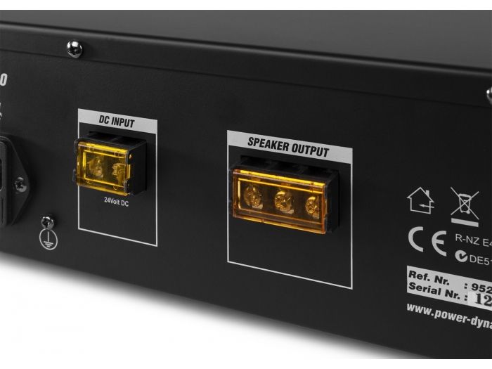 Power Dynamics PRM120 Mezclador amplificador 100V 6 canales 120W 952152