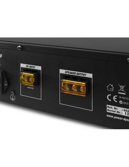 Power Dynamics PRM120 Mezclador amplificador 100V 6 canales 120W 952152