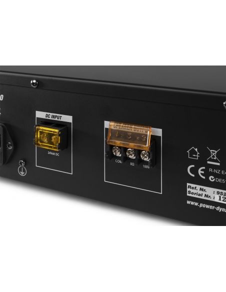 Power Dynamics PRM120 Mezclador amplificador 100V 6 canales 120W 952152